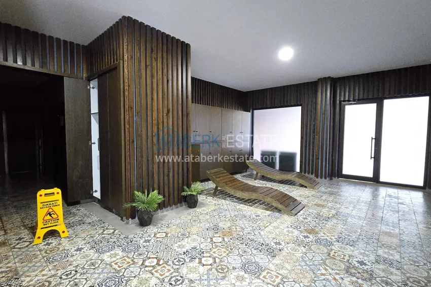 Penthouse 3+1 z prywatnym basenem na tarasie w Kargicak - klasa premium i panoramiczne widoki 24 