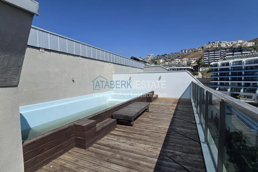 Kupuj  Penthouse 3+1 z prywatnym basenem na tarasie w Kargicak - klasa premium i panoramiczne widoki 28 