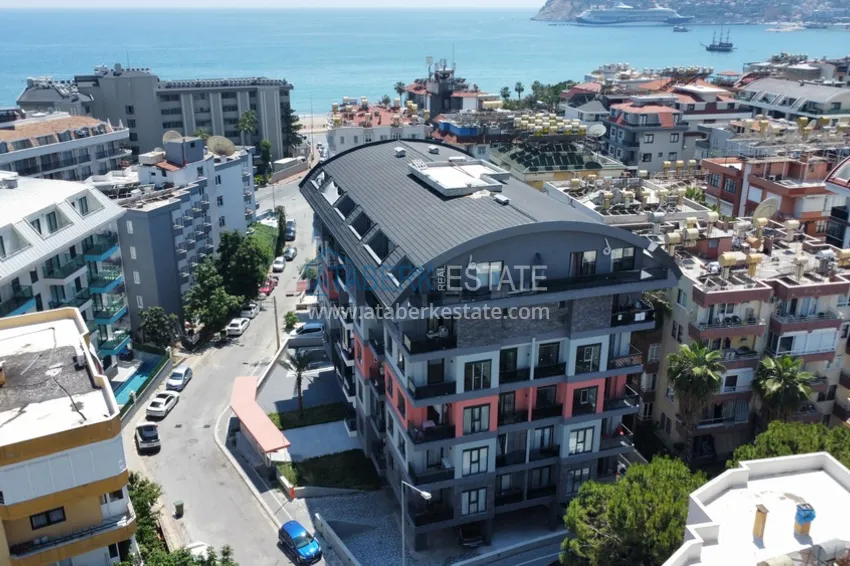 Nowy apartament 1+1 w centrum Alanyi — 150 m do plaży Keykubat 2 