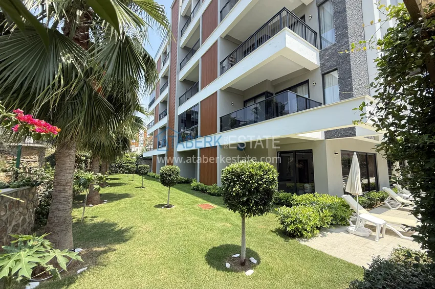 Umeblowany apartament 2+1 z widokiem na góry w Alanyi, dzielnica Oba 3 