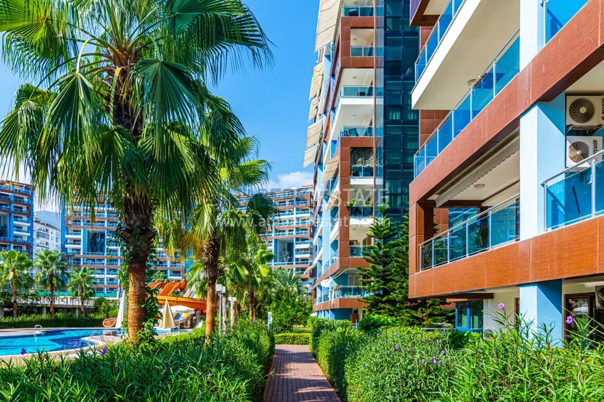 Apartament 2+1 na zezwolenie na pobyt w dzielnicy Alanya Cikcilli - kompleks z infrastrukturą hotelową  6 