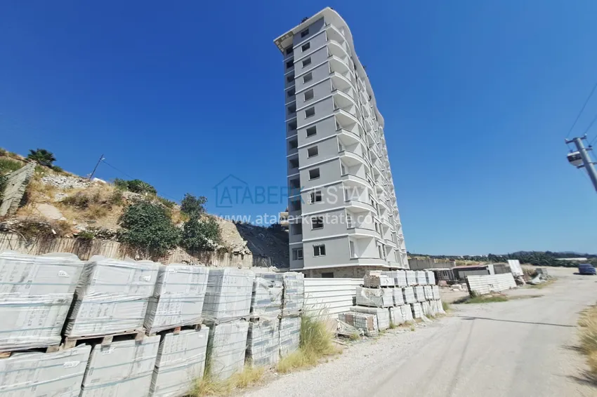 Apartament 1+1 z widokiem na morze i górę Ich Kale w Alanyi, Mahmutlar — sprzedaż od właściciela 4 