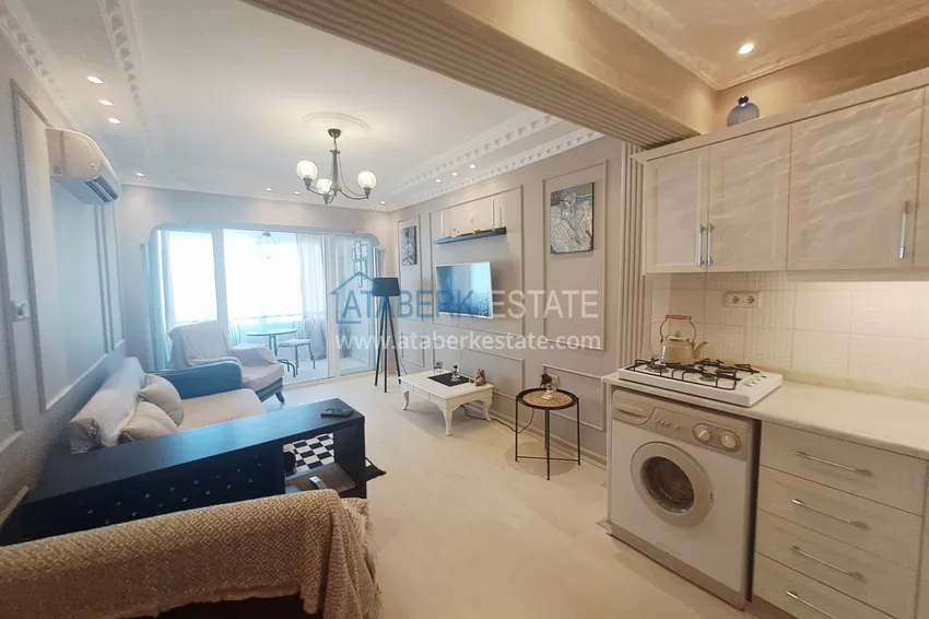Kupuj  Apartament 1+1 w centrum Mahmutlar od właściciela — umeblowany, z przeszklonym balkonem, 250 m od morza 5 