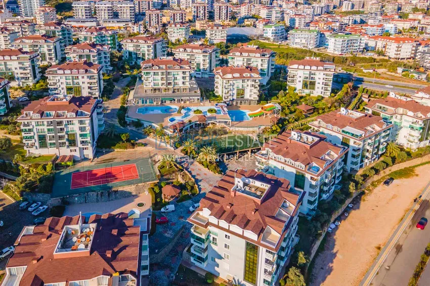 Umeblowane mieszkanie 1+1 w rezydencji premium w Oba — 70 m2, orientacja południowa 1 
