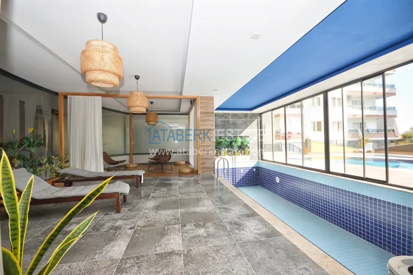 Apartament 2+1 z meblami i częściowym widokiem na morze w Mahmutlar — sprzedaż od właściciela 14 
