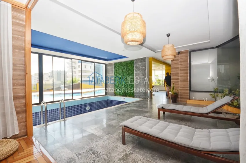 Apartament 2+1 z meblami i częściowym widokiem na morze w Mahmutlar — sprzedaż od właściciela 16 