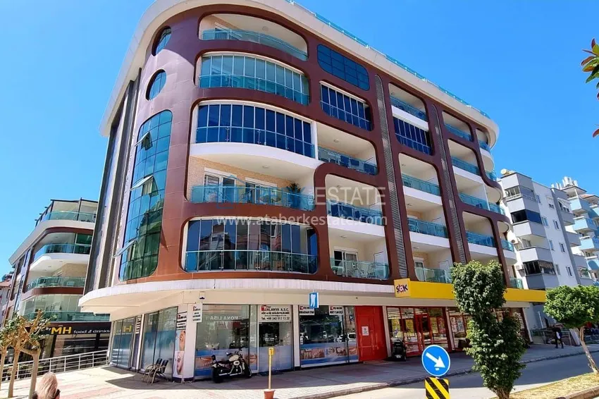 1+1 umeblowane mieszkanie w centrum Alanyi — Plaża Kleopatra 4 