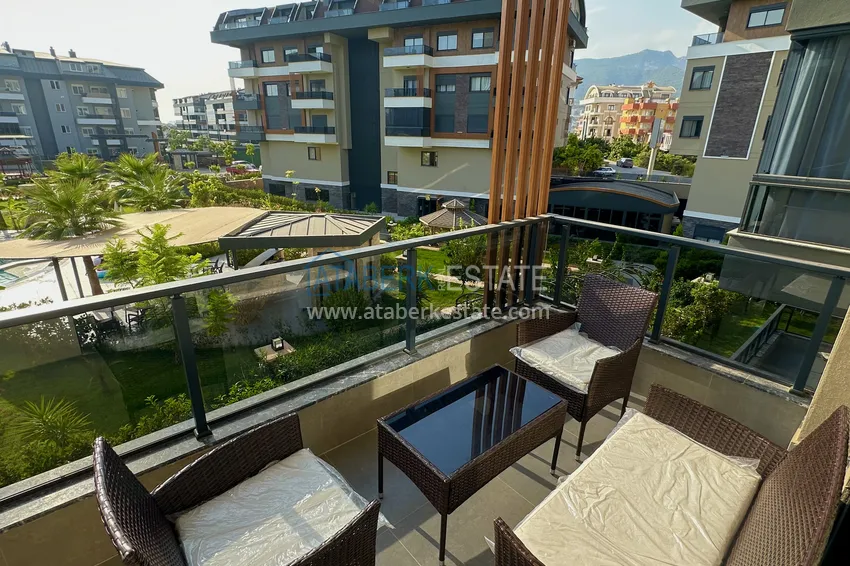 Kupuj  Nowo umeblowane mieszkanie 1+1 w komfortowej rezydencji w Oba, Alanya 8 