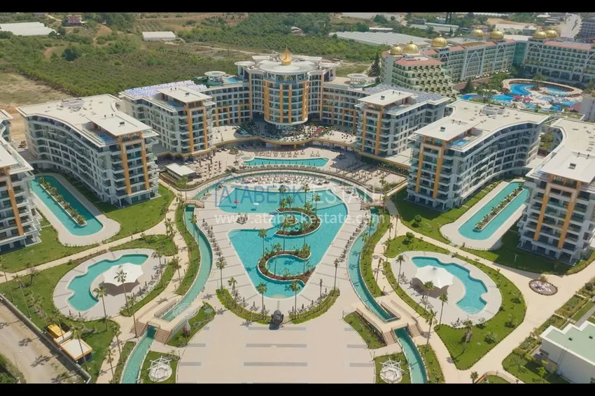 Duplex ogrodowy 2+1 do wynajęcia w Alanya, dzielnica Turkler - A8 Complex Hotel 8 