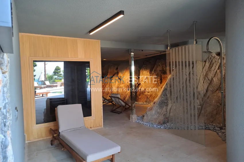 1+1 apartamenty od właściciela z widokiem na morze w nowym nowoczesnym kompleksie mieszkalnym w centrum Alanyi 24 