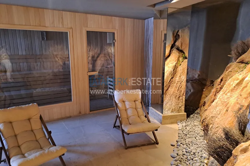 1+1 apartamenty od właściciela z widokiem na morze w nowym nowoczesnym kompleksie mieszkalnym w centrum Alanyi 25 