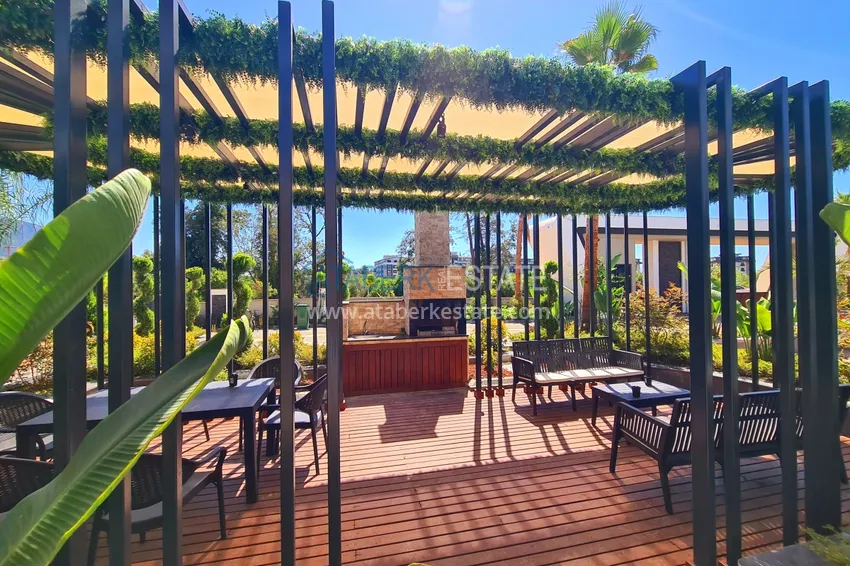 Apartament 1+1 W Alanya, dzielnica Oba - piękne wykończenie, nowoczesny kompleks  10 