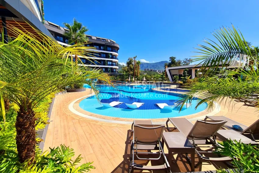 Apartament 1+1 W Alanya, dzielnica Oba - piękne wykończenie, nowoczesny kompleks  4 