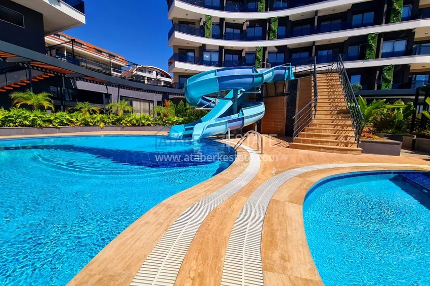 Apartament 1+1 W Alanya, dzielnica Oba - piękne wykończenie, nowoczesny kompleks  6 