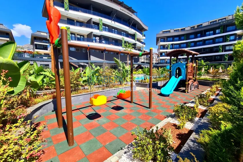 Apartament 1+1 W Alanya, dzielnica Oba - piękne wykończenie, nowoczesny kompleks  8 