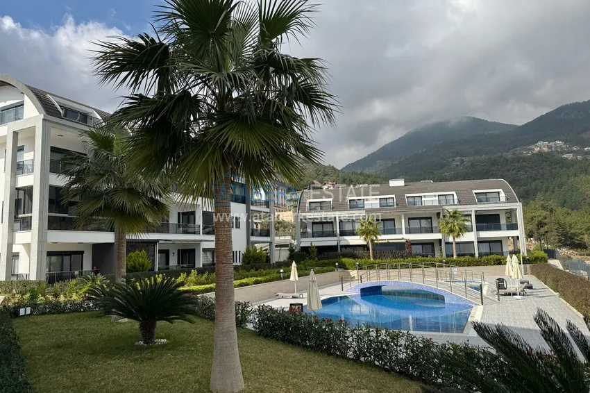 Trzypokojowe mieszkanie w Alanya, dzielnica Tepe - umeblowane i z panoramicznym widokiem	 1 