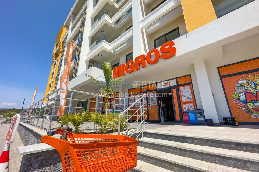 Apartament 1+1 w kompleksie na końcowym etapie budowy, dzielnica Turkler — Alanya 36 
