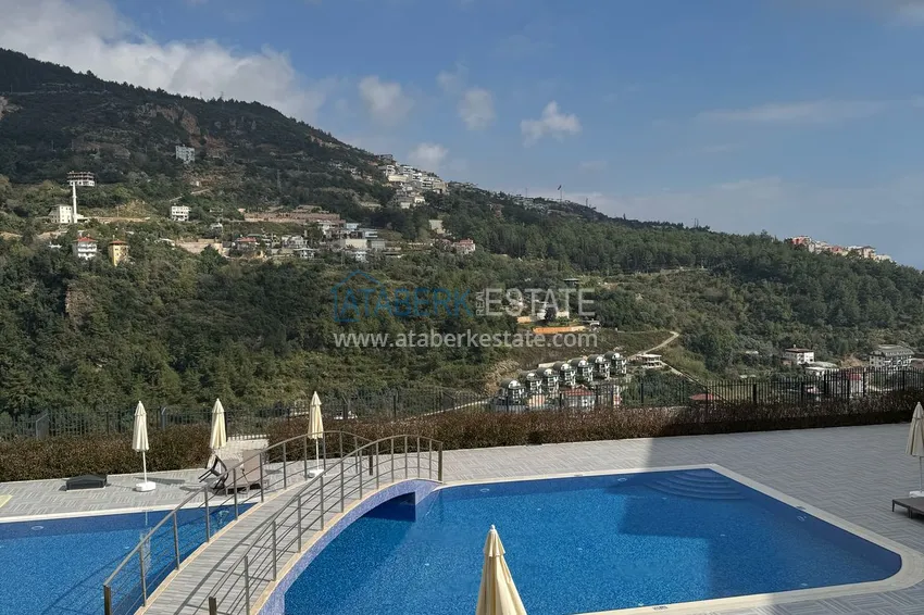 Kupuj  Trzypokojowe mieszkanie w Alanya, dzielnica Tepe - umeblowane i z panoramicznym widokiem	 24 