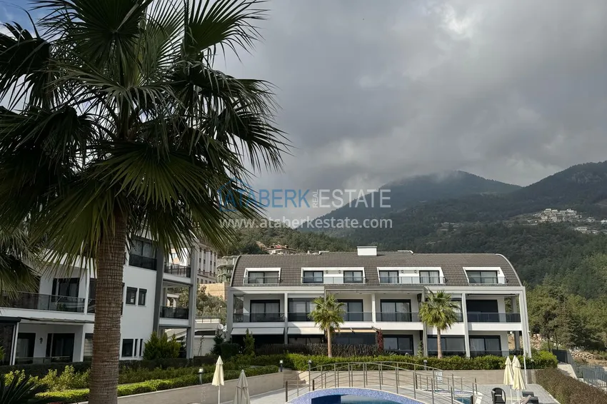 Trzypokojowe mieszkanie w Alanya, dzielnica Tepe - umeblowane i z panoramicznym widokiem	 3 
