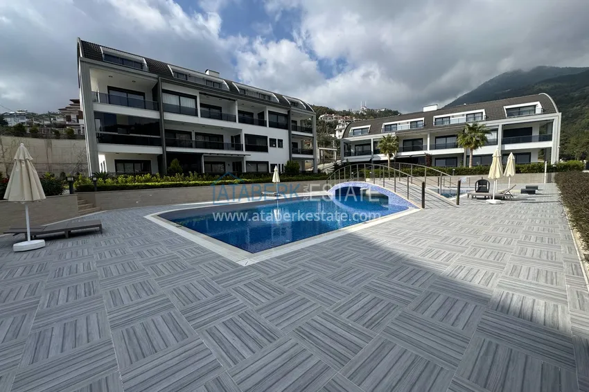 Trzypokojowe mieszkanie w Alanya, dzielnica Tepe - umeblowane i z panoramicznym widokiem	 4 