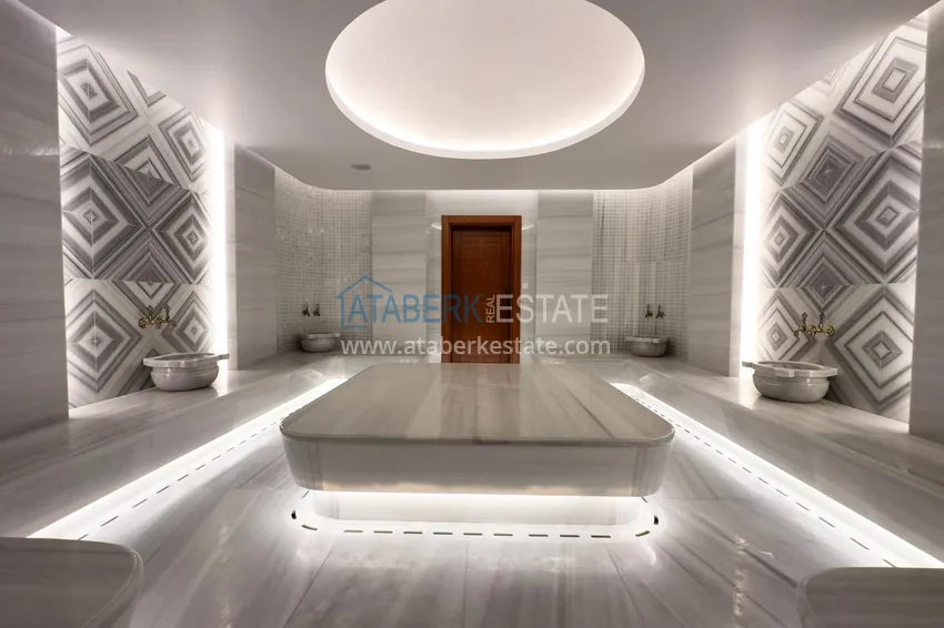 Apartament 1+1 w kompleksie na końcowym etapie budowy, dzielnica Turkler — Alanya 72 