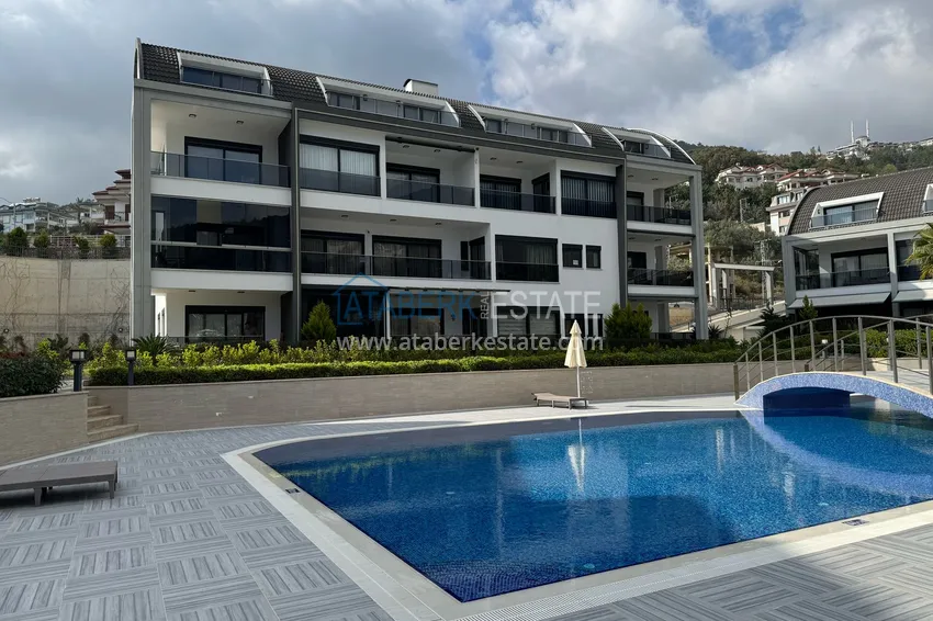 Trzypokojowe mieszkanie w Alanya, dzielnica Tepe - umeblowane i z panoramicznym widokiem	 6 