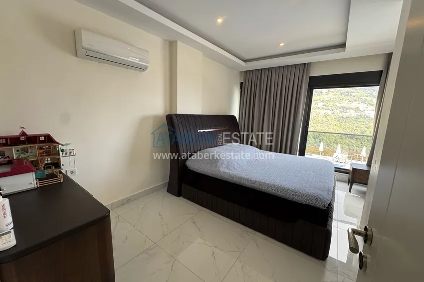 Kupuj  Trzypokojowe mieszkanie w Alanya, dzielnica Tepe - umeblowane i z panoramicznym widokiem	 8 