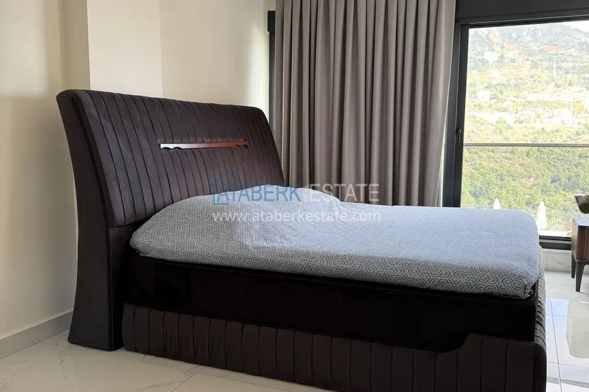 Kupuj  Trzypokojowe mieszkanie w Alanya, dzielnica Tepe - umeblowane i z panoramicznym widokiem	 9 