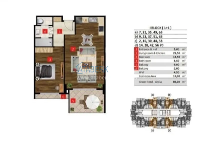 Kupuj taniej Apartament 1+1 w Alanyi, dzielnica Turkler - kompleks wypoczynkowy z bogatą infrastrukturą 1 