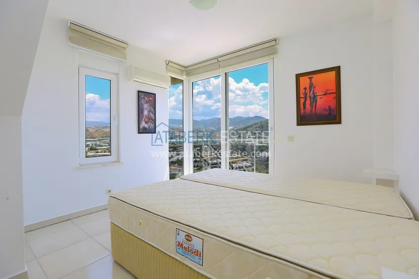 Kupuj  Dwupoziomowy penthouse 3+1 z panoramicznym widokiem w Konakli, Alanya 14 