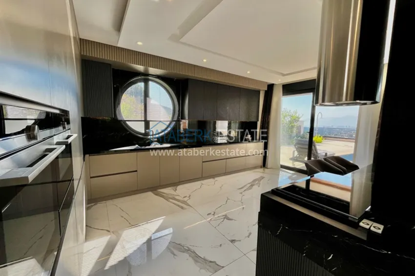 Kupuj  Elite triplex willa 4+2 w Alanya, dzielnica Kargicak - umeblowana i z prywatnym basenem  9 