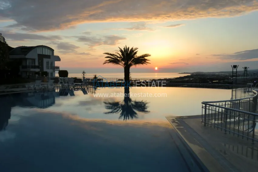 Dwupoziomowy penthouse 3+1 z panoramicznym widokiem w Konakli, Alanya 8 