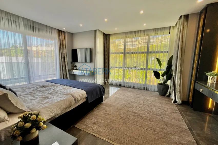 Kupuj  Elite triplex willa 4+2 w Alanya, dzielnica Kargicak - umeblowana i z prywatnym basenem  19 