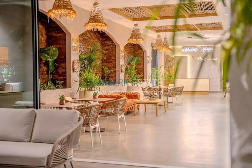 Futurystyczny kompleks mieszkaniowy premium przy plaży w Alanyi, dzielnica Kargicak 30 