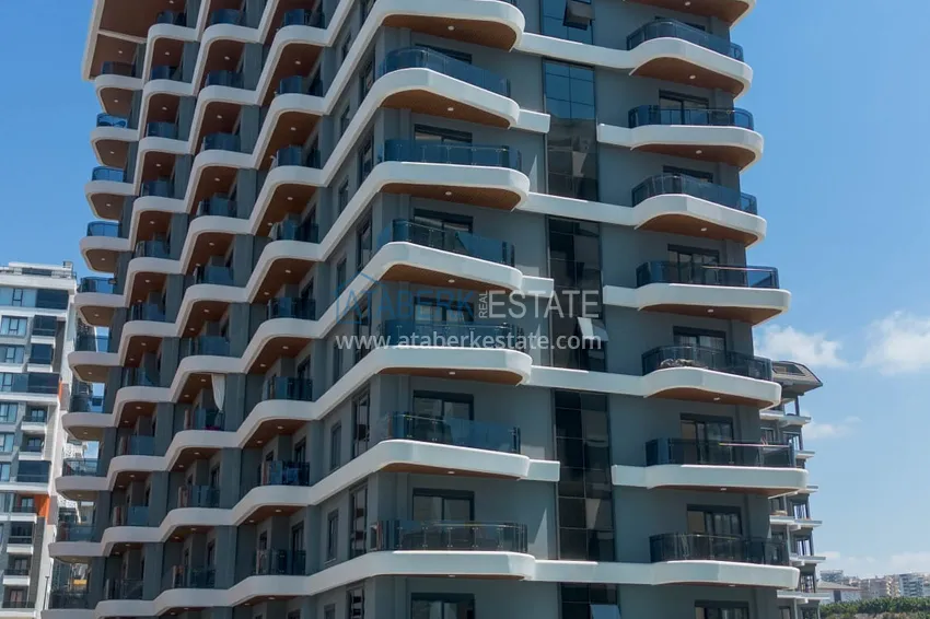 Trzypokojowe mieszkanie z widokiem na morze w kompleksie w budowie - dzielnica Mahmutlar, Alanya 2 