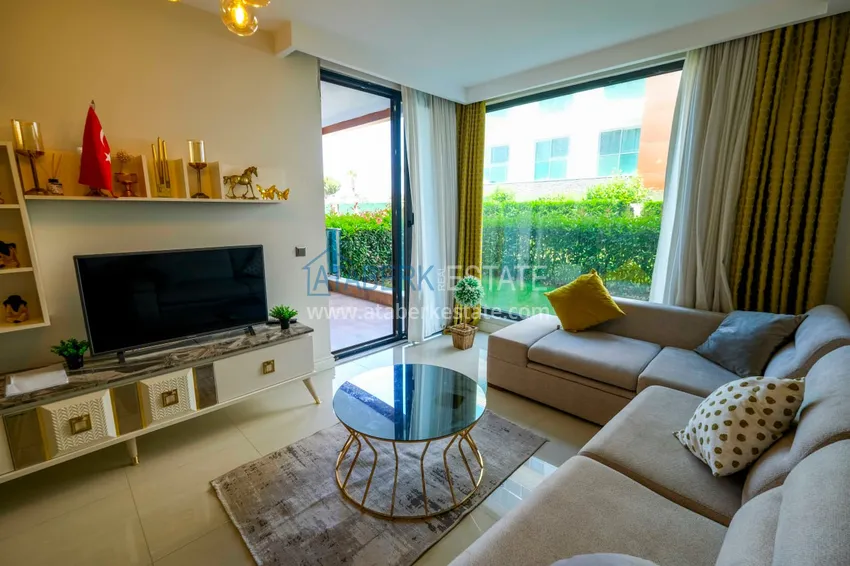 Kupuj  Apartament 1+1 z prywatnym ogrodem w elitarnym kompleksie przy plaży — Alanya, dzielnica Kestel 11 