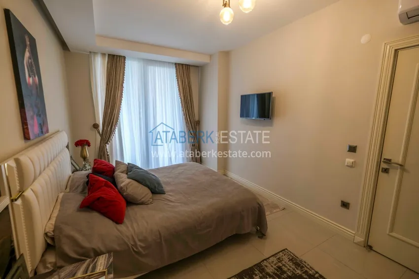 Kupuj  Apartament 1+1 z prywatnym ogrodem w elitarnym kompleksie przy plaży — Alanya, dzielnica Kestel 16 