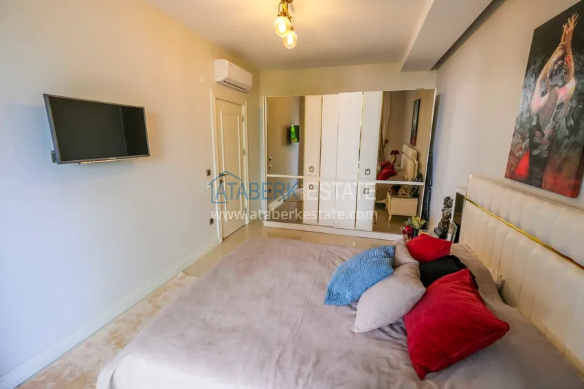 Kupuj  Apartament 1+1 z prywatnym ogrodem w elitarnym kompleksie przy plaży — Alanya, dzielnica Kestel 18 
