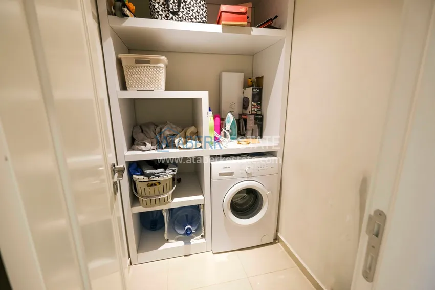 Kupuj  Apartament 1+1 z prywatnym ogrodem w elitarnym kompleksie przy plaży — Alanya, dzielnica Kestel 22 
