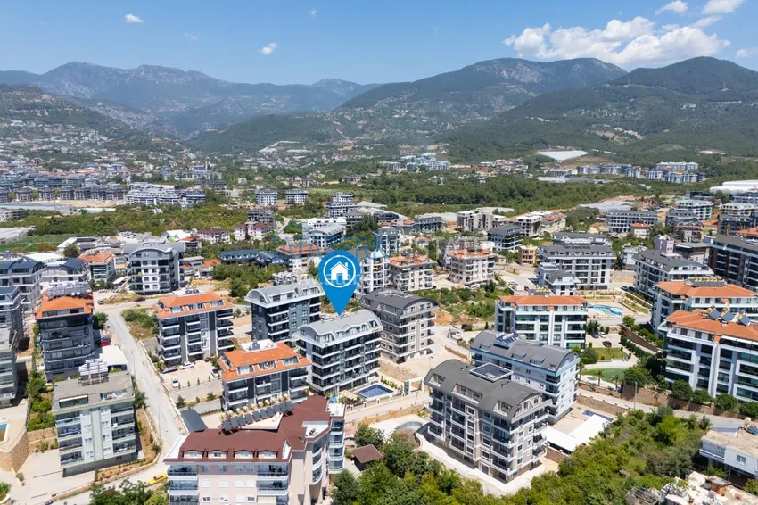 Apartament dwupoziomowy 2+1 w Alanya, dzielnica Oba - umeblowane i o wygodnym układzie 3 
