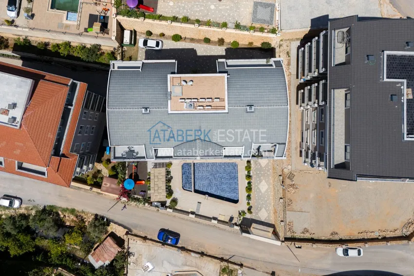 Apartament dwupoziomowy 2+1 w Alanya, dzielnica Oba - umeblowane i o wygodnym układzie 4 