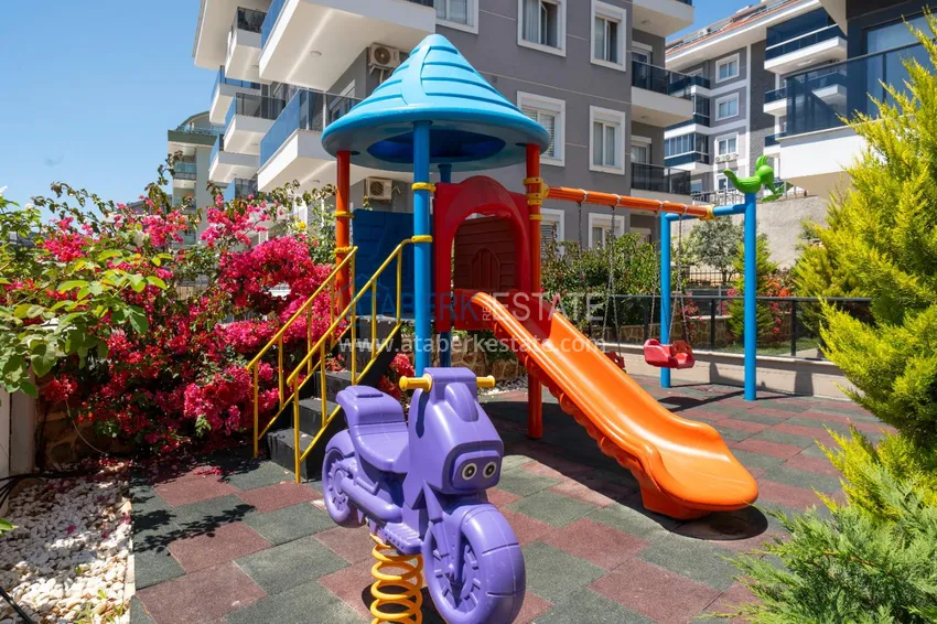 Apartament dwupoziomowy 2+1 w Alanya, dzielnica Oba - umeblowane i o wygodnym układzie 6 