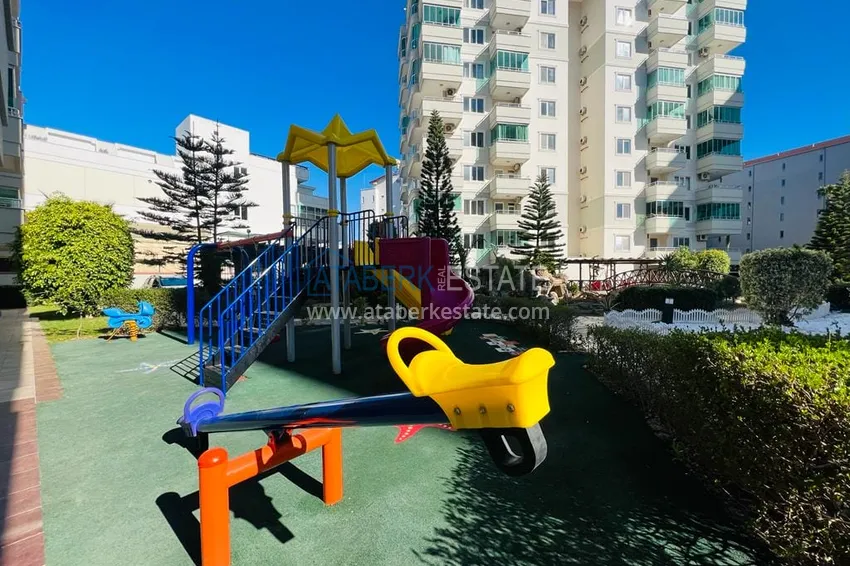 Umeblowane mieszkanie 2+1 w Alanya, dzielnica Tosmur - nadaje się na zezwolenie na pobyt, 150 metrów od morza  15 