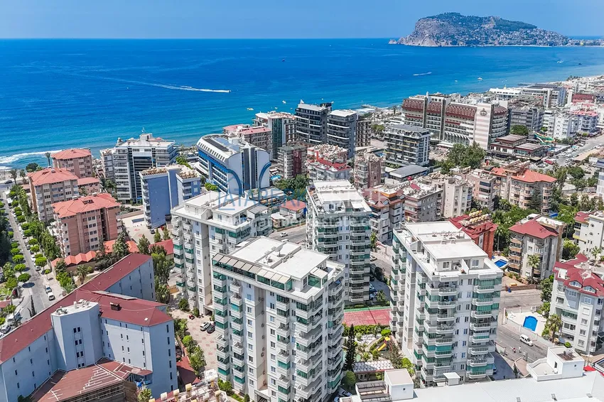 Umeblowane mieszkanie 2+1 w Alanya, dzielnica Tosmur - nadaje się na zezwolenie na pobyt, 150 metrów od morza  1 