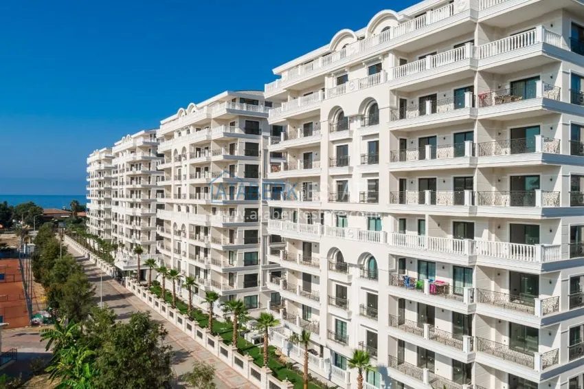 Luksusowa nieruchomość na pierwszej linii w Alanyi: stylowy apartament, kompleks na poziomie VIP, dzielnica Oba 2 