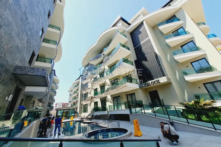 Apartament 1+1 w nowym kompleksie w centrum Alanyi. Nadaje się do wynajmu krótkoterminowego 3 