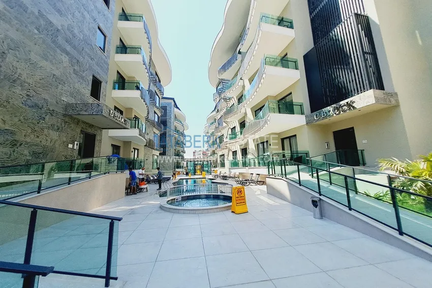 Apartament 1+1 w nowym kompleksie w centrum Alanyi. Nadaje się do wynajmu krótkoterminowego 4 