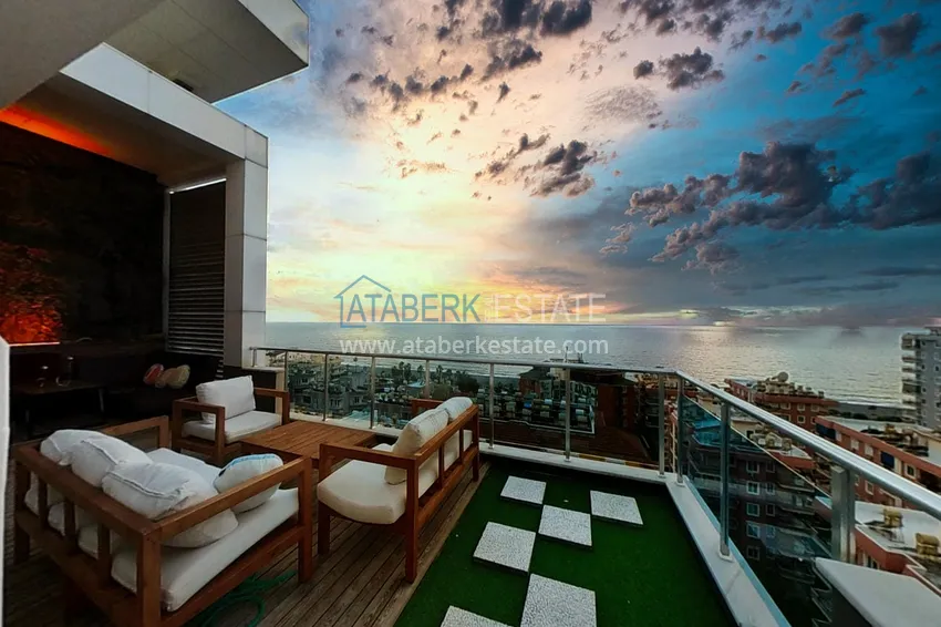 Kupuj  Elitarny triplex penthouse o oryginalnym designie w Alanya, dzielnica Mahmutlar 13 