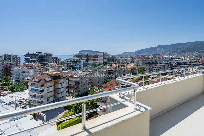 Kupuj  Nieruchomość na zezwolenie na pobyt w Alanyi. Dwupoziomowy penthouse pod klucz z panoramicznym widokiem, dzielnica Tosmur 18 