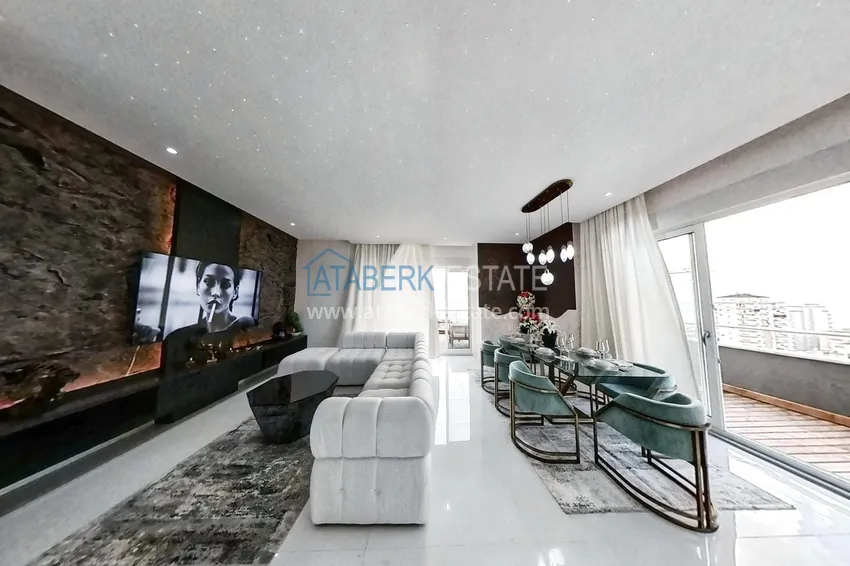 Kupuj  Elitarny triplex penthouse o oryginalnym designie w Alanya, dzielnica Mahmutlar 4 